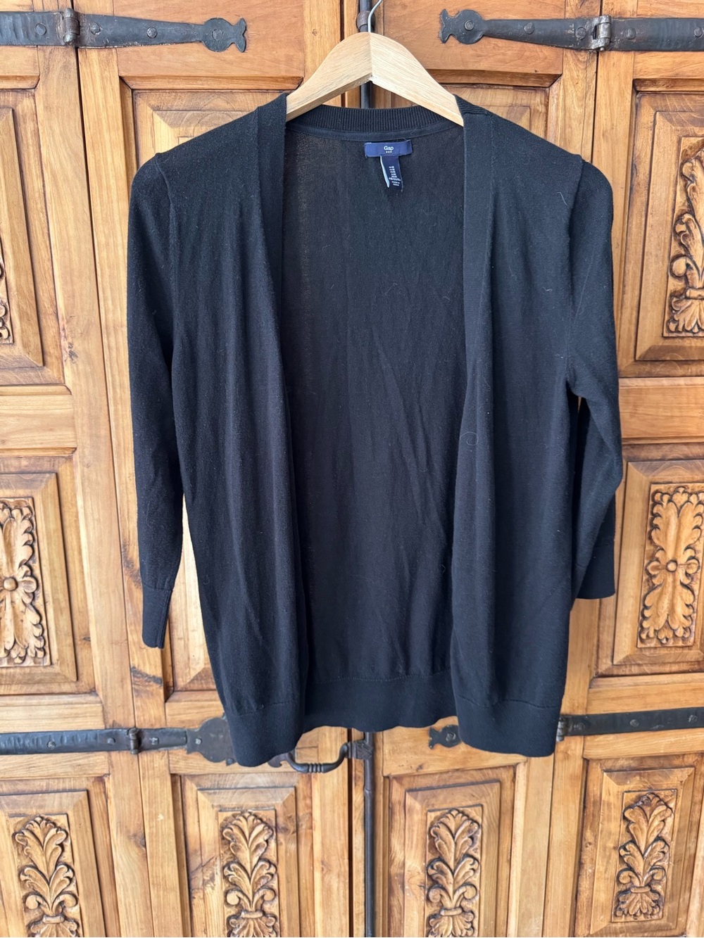 GAP Black Open-Front Women's Cardigan